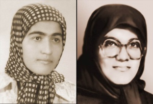 مهنار کلانتری - تهمینه رحیم نژاد که در عاشورای مجاهدین در پایگاه زعفرانیه به شهادت رسیدند