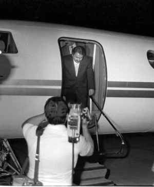 مسعود رجوی هنگام ورود به عراق