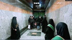 تونل حجاب بان در مترو