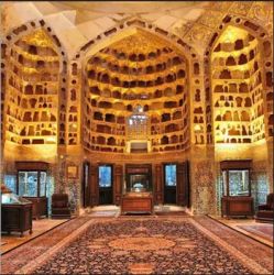نمای داخلی چینیخانه مجموعه شیخ صفیالدین
