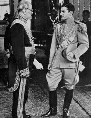 محمدعلی فروغ، محمدرضا پهلوی.JPG