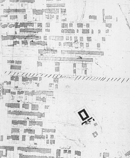 پرونده:محل شماتیک زندان قزل‌قلعه.JPG