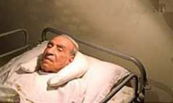 استاد علی تجویدی در حالت بستری